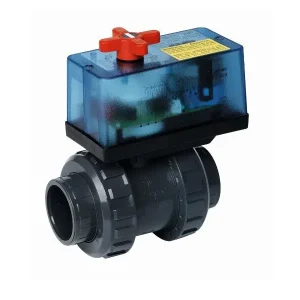 Abverkauf Praher S6 2-Wege-Kugelhahn Ø 63 mm mit elektrischem Stellmotor 230 V