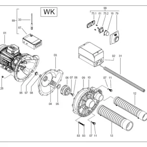 Preiswert Fluvo Schmalenberger Schlaucheinheit DN 65 für Pumpentyp WK