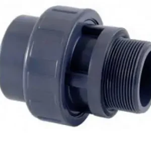 PVC Verschraubung mit O-Ring 50 mm x 1 1/2" mit Klebemuffe und AG Preis Gesenkt