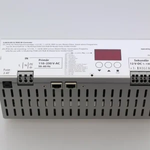 Finale Aktion Wibre RGB-W-Controller 12V-DC, 1-150W DMX in/out Hutschienenmontage