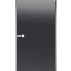 Sonderangebot Sentiotec Harvia Dampfbad Tür mit Aluminiumrahmen 790 x 2090 mm Rahmen Aluminium grau