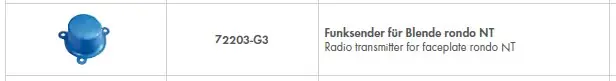 Angebot Fluvo Gegenstromanlage Rondo NT Ersatzteil Funksender