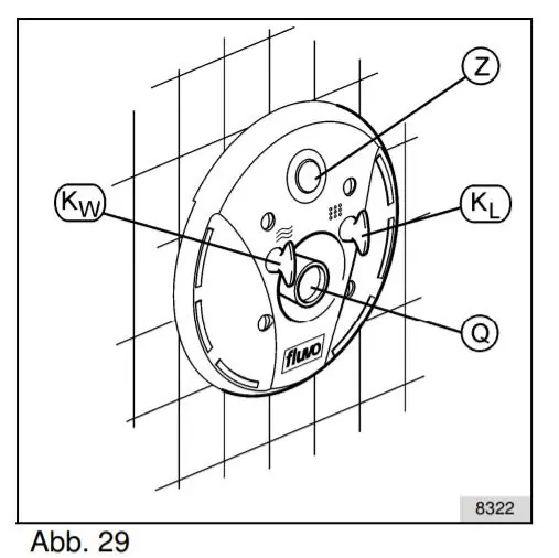 Direktkauf Fluvo Gegenstromanlage Ersatzteil Einschubsatz / Schaltknopf ABS für Düsenkopf rondo inox