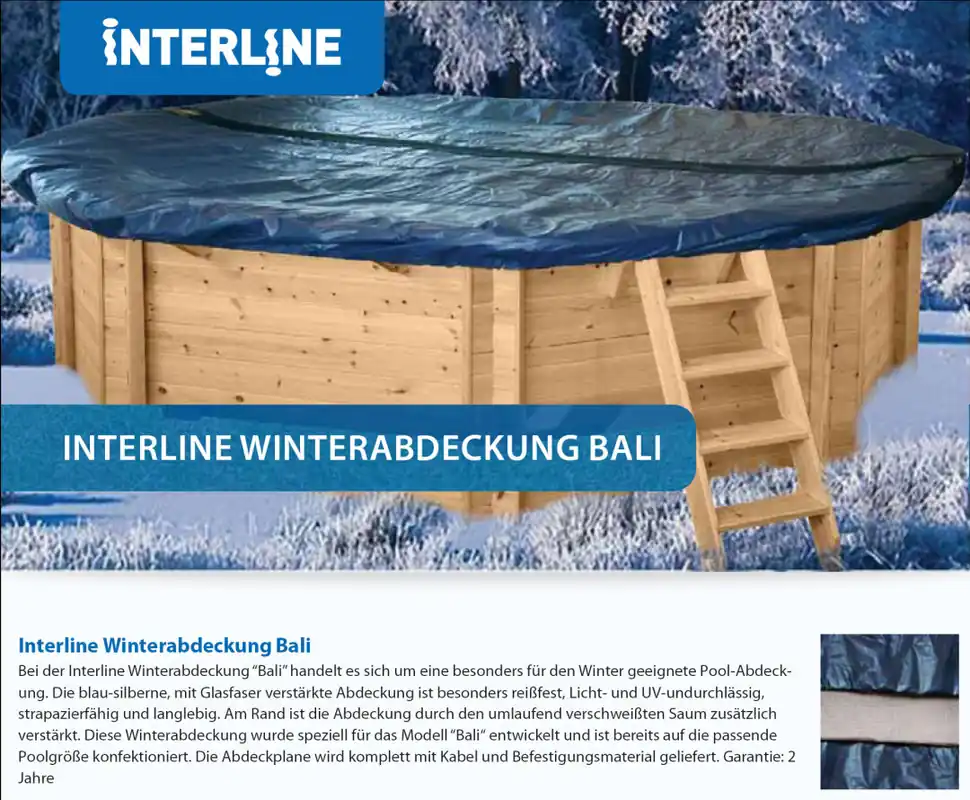 Top-Angebot Interline Winter Abdeckplane für Bali Holzpools