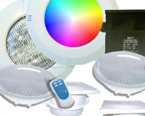 Angebot Beleuchtungsset LED RGB Lichtset 2 12 V Unterwasserscheinwerfer inkl. Fernbedienung