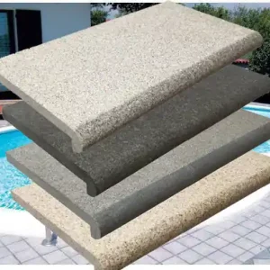 Aktion Beckenrandstein SET Granit Napoli 8-förmig Nasensteine Mega-Angebot