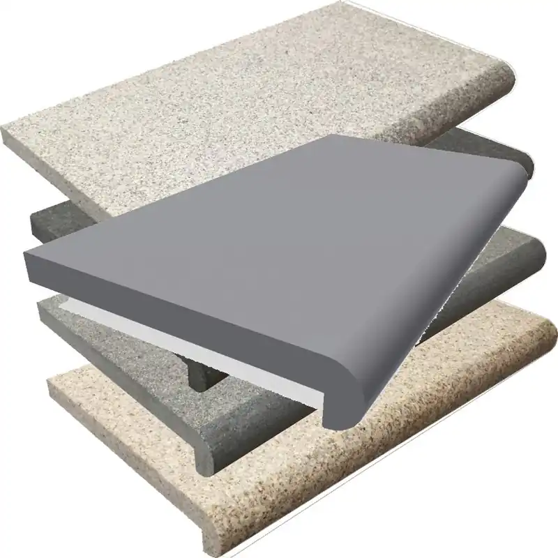 Sonderangebot Beckenrandstein Granit Napoli gerade 600x330x30 mm Nasenstein