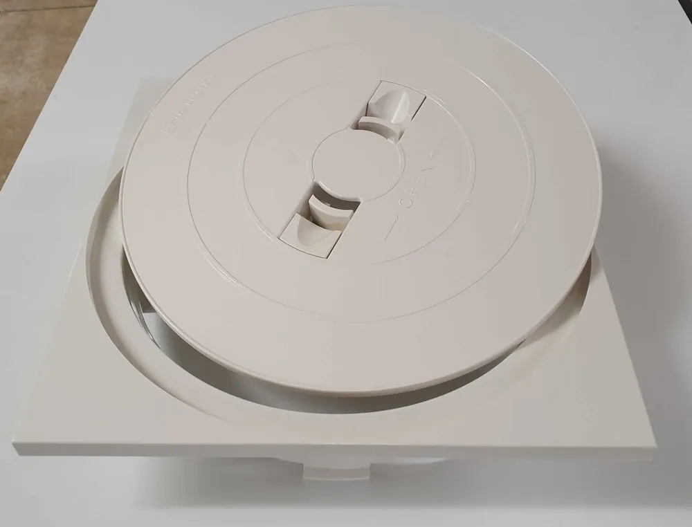 Neu Im Sortiment Astral Skimmerdeckel quadratisch Rahmen 247 mm x 247 mm Skimmer 17.5 Farbe sand / beige