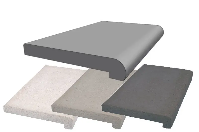 Beckenrandstein Nevada L-Stein Gerade 500 mm x 315 mm x 35 mm Super-Preis