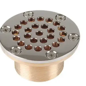 Allfit Rinnenablauf Bronze 40 mm Gewindelänge mit Rost d 92,5 mm G 2" AG Sichere Zahlung