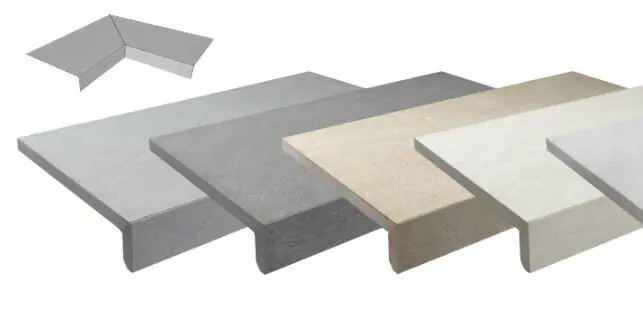 Echt Firenze Ceramica L - Beckenrandstein Aussenecke 90° 60 x 29,5 x 2 cm