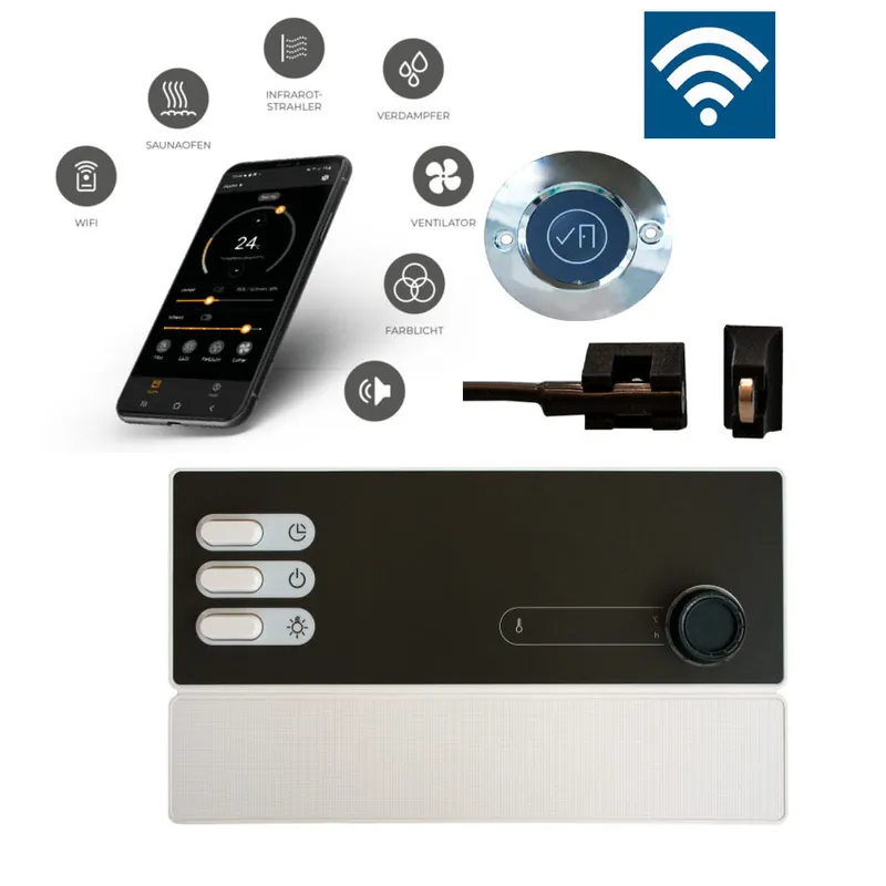 Direktkauf Sentiotec PRO B2 finnische Saunasteuerung inkl. MySentio WiFi und Türsensor bis 10,5 kW