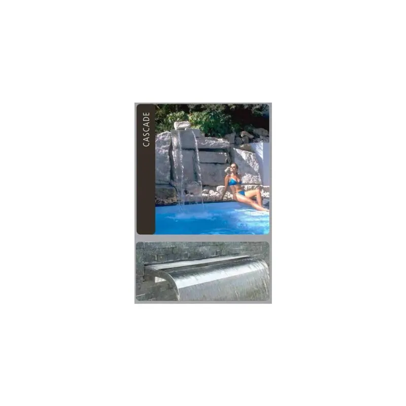 Edelstahl V2A Wasserfall CASCADE 500 mm mit RGB- Beleuchtung Angebot