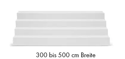 Sonderangebot Gerade Treppe über die kpl. Beckenbreite für Beckentiefe 150 cm | 300 cm Breite