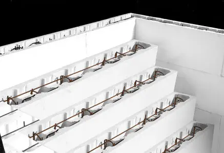 Gerade Treppe über die kpl. Beckenbreite für Beckentiefe 150 cm | 400 cm Breite Preisknaller