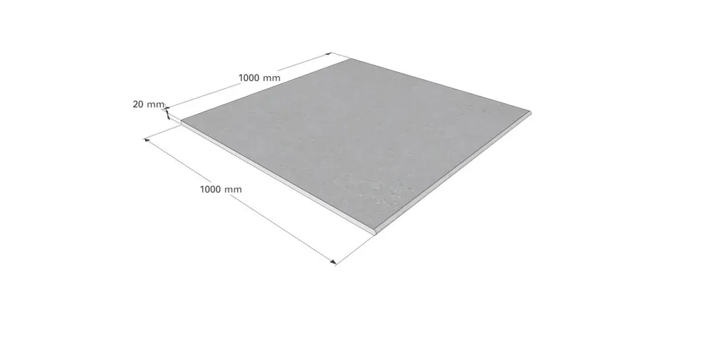 Beckenrandsteine R-Profil Exclusive Sizes Gerade 100 x 100 x 2 cm Jetzt Kaufen