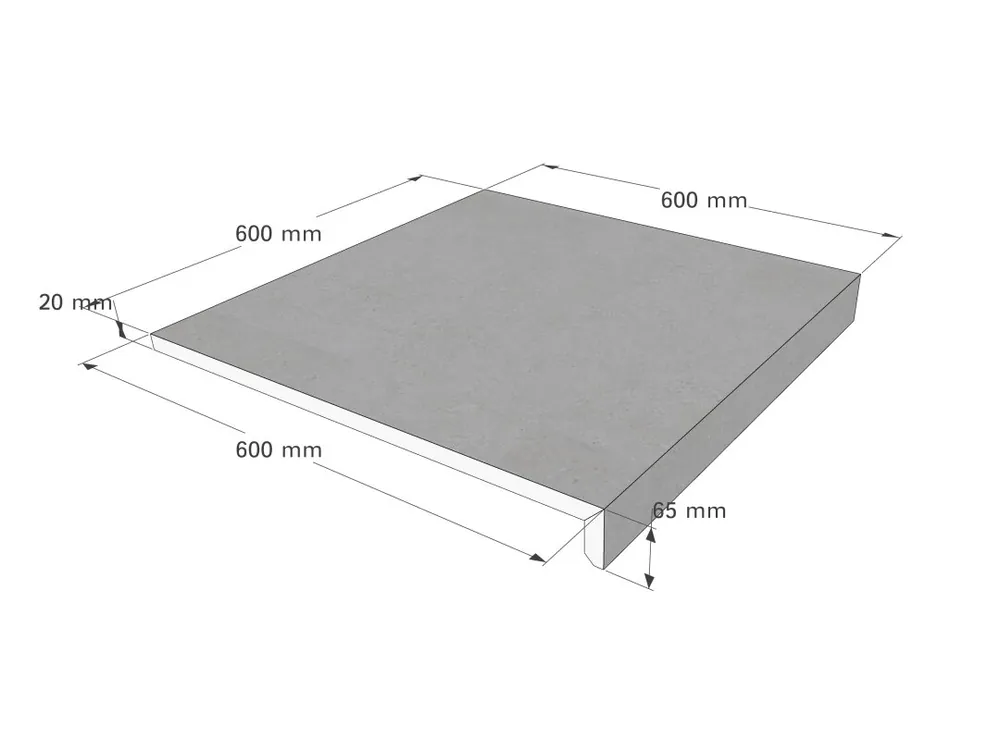 Mega-Angebot Beckenrandsteine L-Profil Exclusive Sizes Gerade 60 x 60 x 2 cm