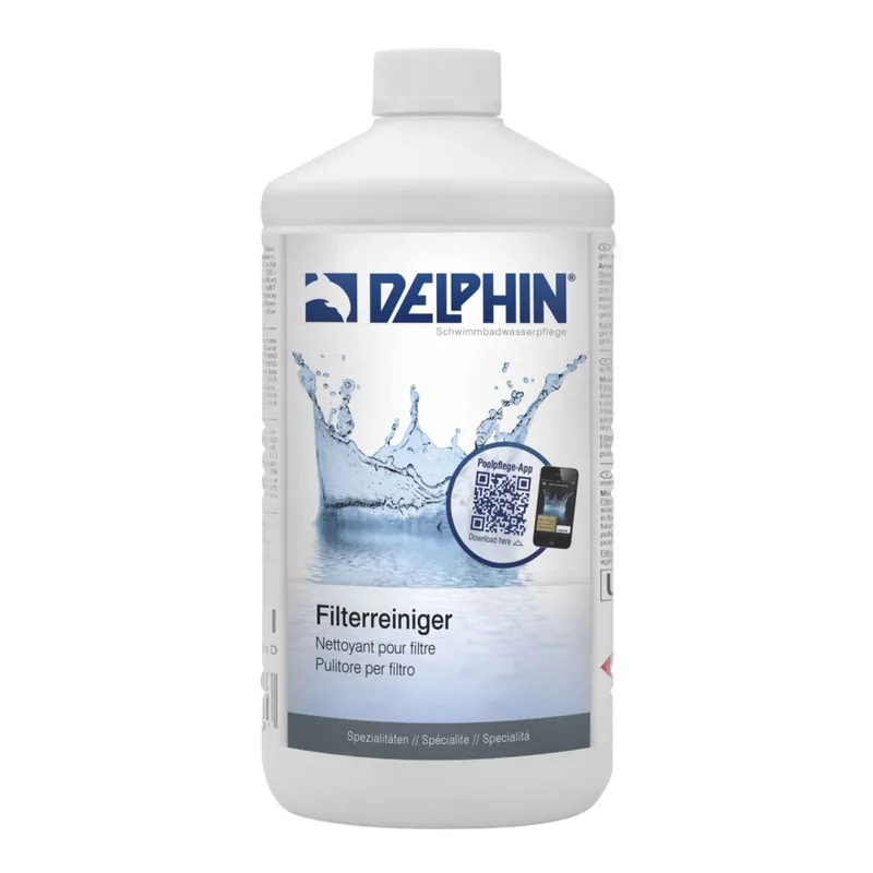 Chemoform Delphin Filterreiniger 1 Liter Entkalkungsreiniger für Filter (Sand, Kieselgur, Patronen, Gewebe) Heißes Angebot