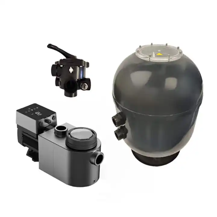 Pool Technikset – Inverquark Filteranlage komplett mit Aquagem PureS 620 + 6-Wegeventil 2″ + InverPro 25 Kracherpreis