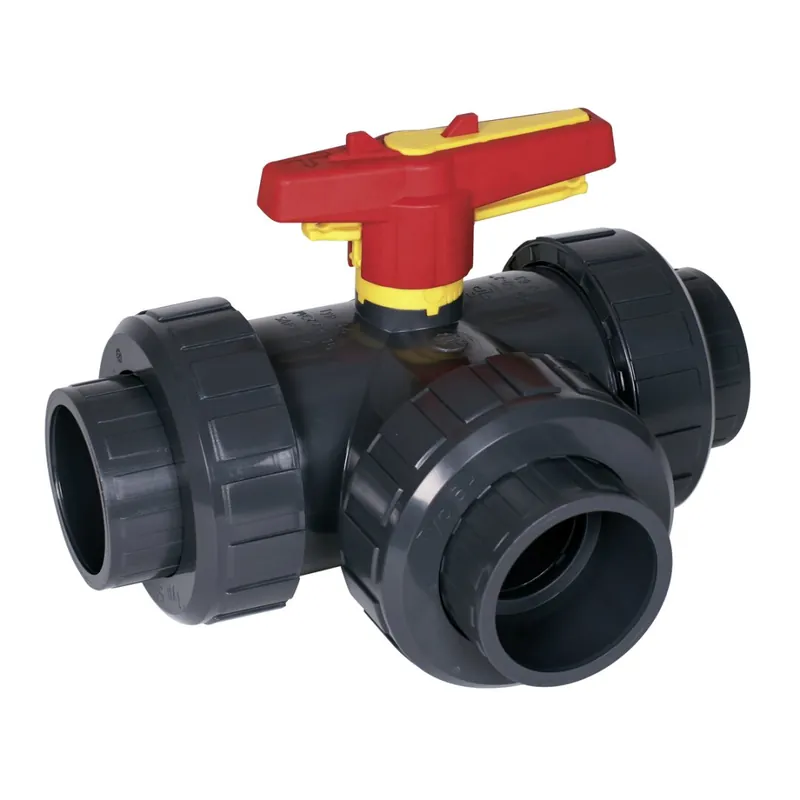 Praher 3-Wege Ersatzhahn d 50 mm mit Klebemuffen für Motorventil Neue Kollektion