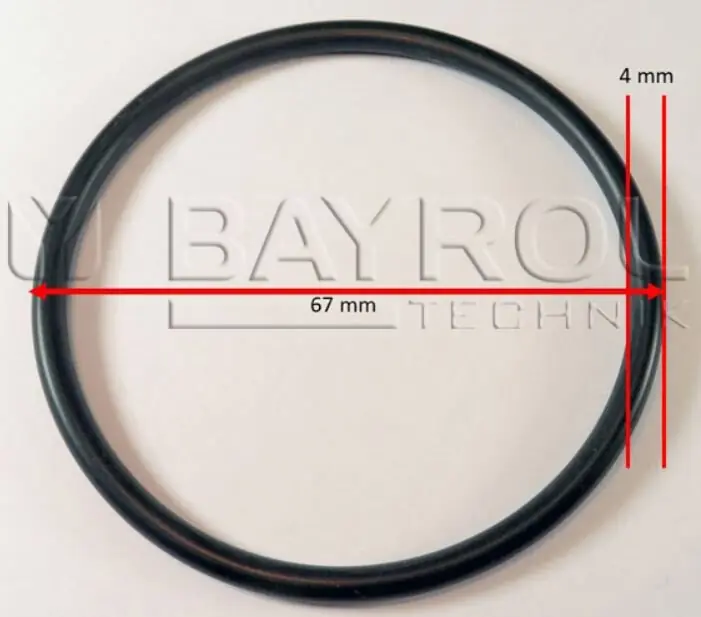 Preis Gesenkt 2x O-RING FPM 67 x 4 MM für Bayrol Smart & Easy Connector
