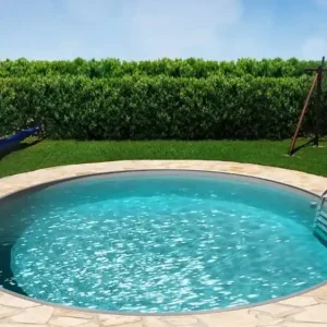 Zertifiziert Swimmingpool rund Farbe Grau, 1,20 hoch, Innenhülle 0,8mm, in vielen Größen-500 x 120 x 0,8