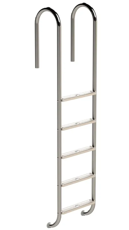 Sonderangebot Ideal Eichenwald - MODELL 01 LEITER TINA *V4A* - 5-stufig VARIO ohne Montageset