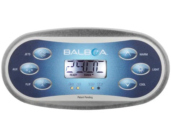 Rabatt Balboa TP600 Panel - JETS, AUX, FLIP, WARM, LIGHT, COOL (55673)