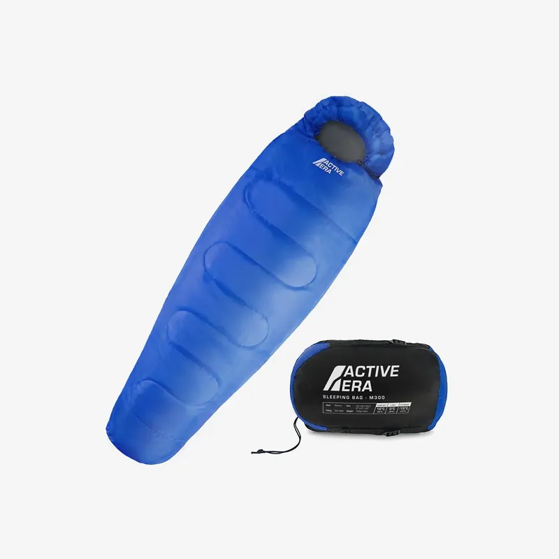 Begrenztes Angebot Professional 3-4 Season Mummy Sleeping Bag - Blue - (300 GSM)