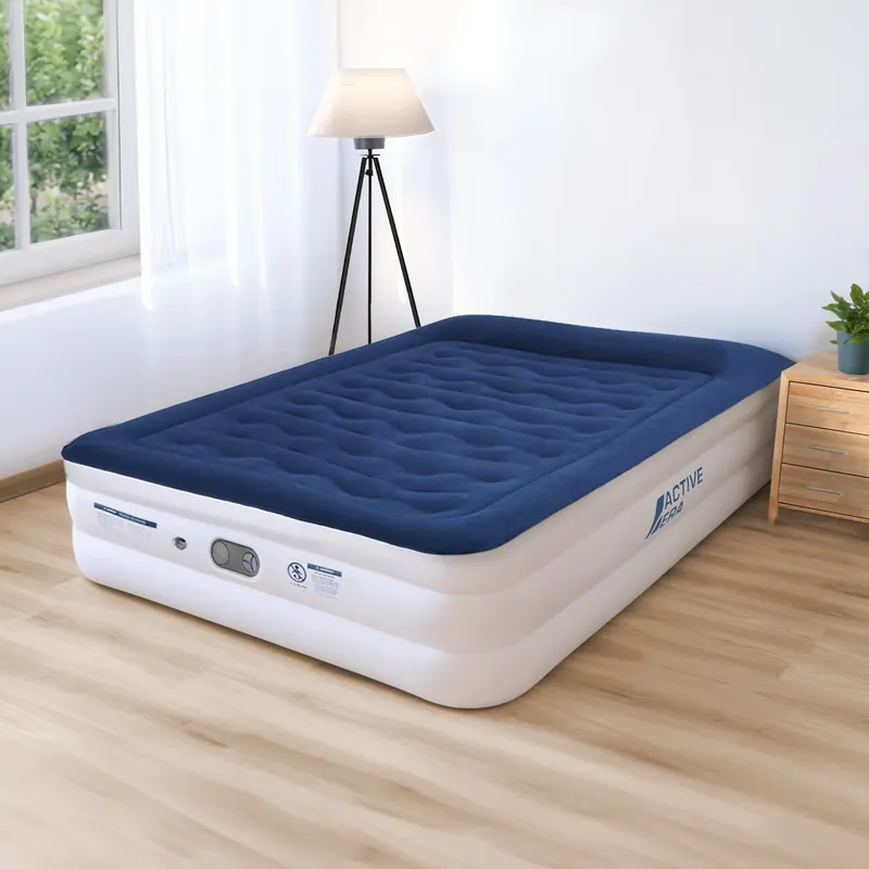 Finale Aktion Luxury Single Air Bed – Navy/White