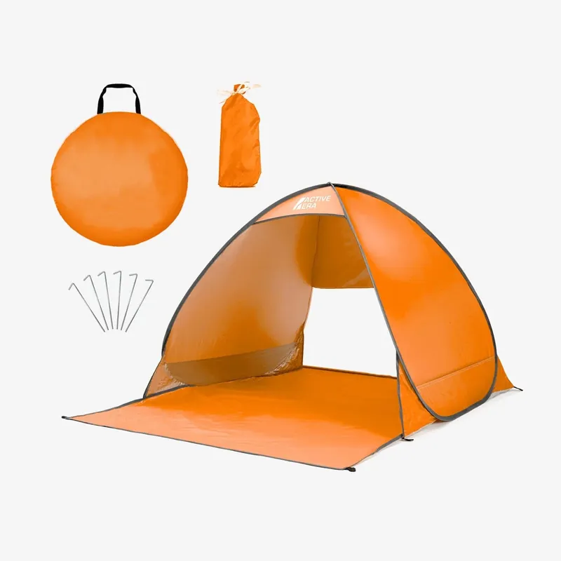 Direktkauf 2 Person Beach Tent with UV Protection - Orange