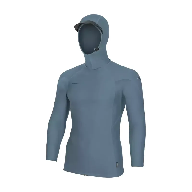 Günstig O'Neill Hyperfreak Skins O'Zone LS Blue Fusion Surf Rashguard mit Kapuze