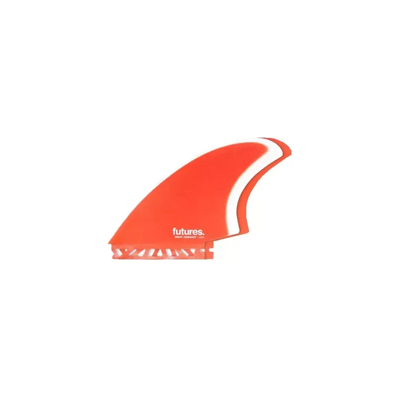 Futures Keel Mikey February Fiberglass Rot / Weiß Finale Aktion