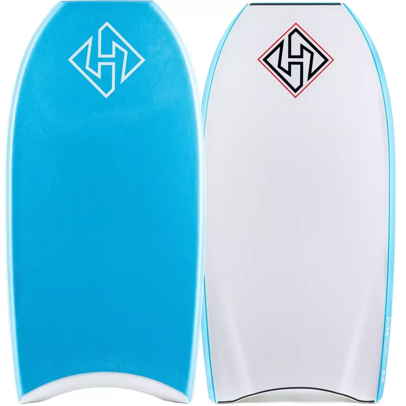 Bodyboard Hubboards Dubb Edition PP HD Aqua Blau/Weiß Abverkauf