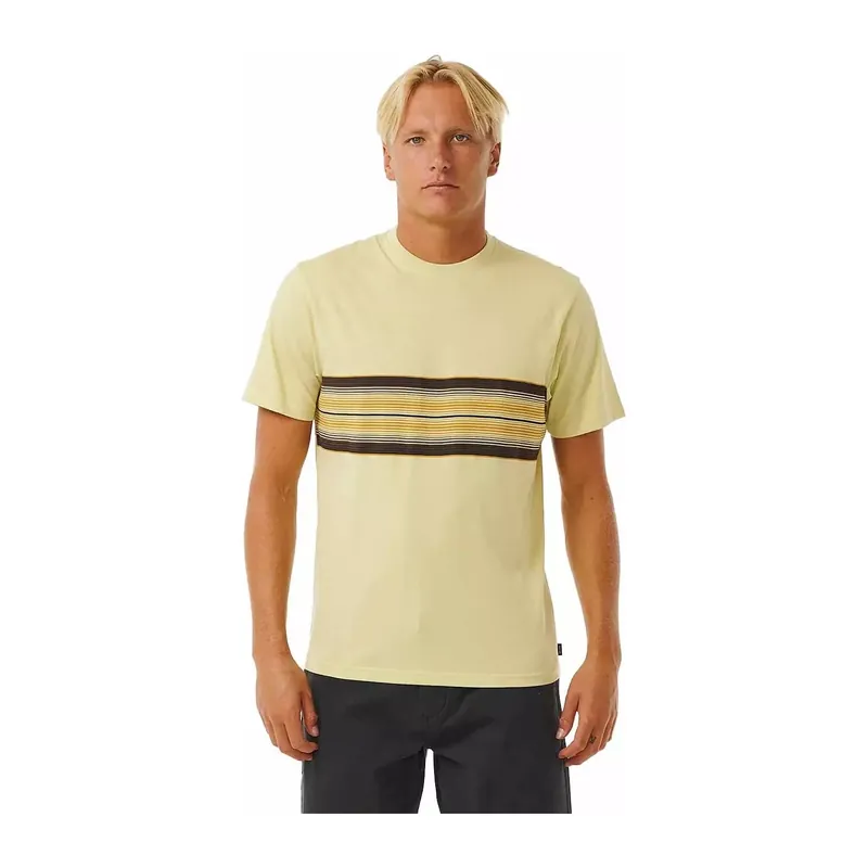 Abverkauf T-Shirt Rip Curl SURF REVIVAL STRIPE TEE VINTAGE YELLOW