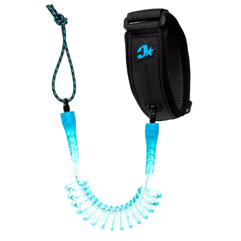 Neue Kollektion Creatures Reliance Bodyboard-Leine Cyan Speckle Black