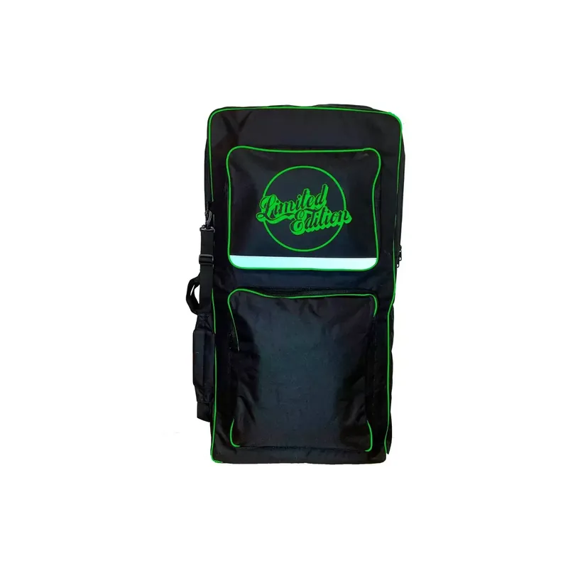Boardbag Limited Edition Pro Bodyboard Cover Black/Lime Meistverkauft