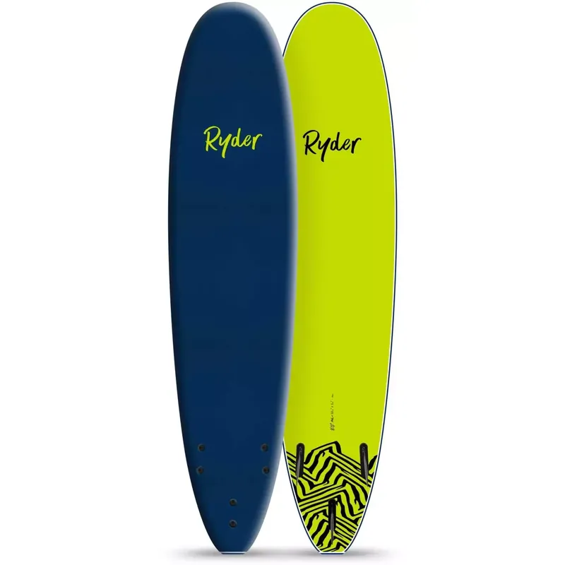 Zertifiziert Surfbrett softboard Ryder Mal Blue/Lime