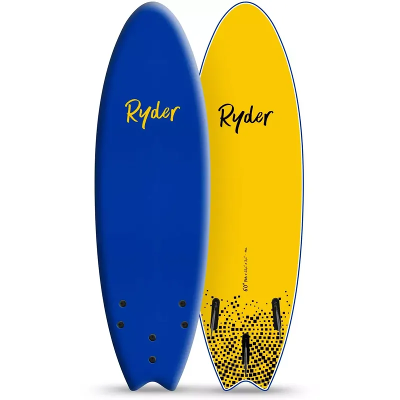 Surfbrett softboard Ryder Fish Blue/Yellow Meistverkauft