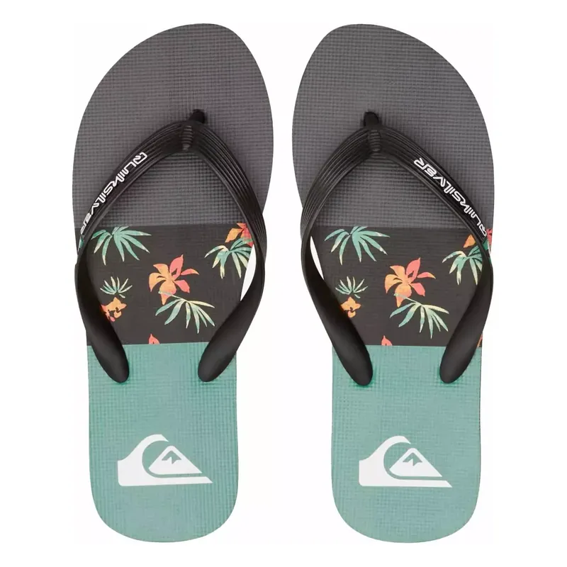 Versand Am Gleichen Tag Flip-Flops Von Quiksilver Molokai Stripe Black/Black/Green