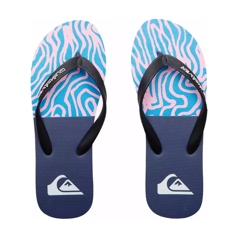 Top-Seller Flip-Flops Von Quiksilver Molokai Art Black/Blue/Pink