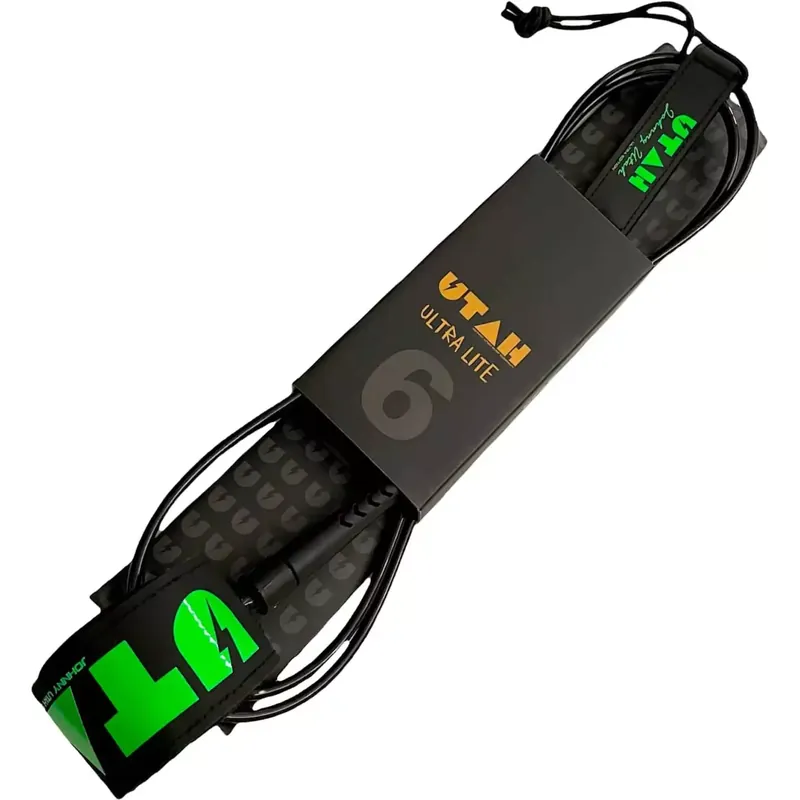 Billig Utah Ultra Lite Surf leash Black/Green