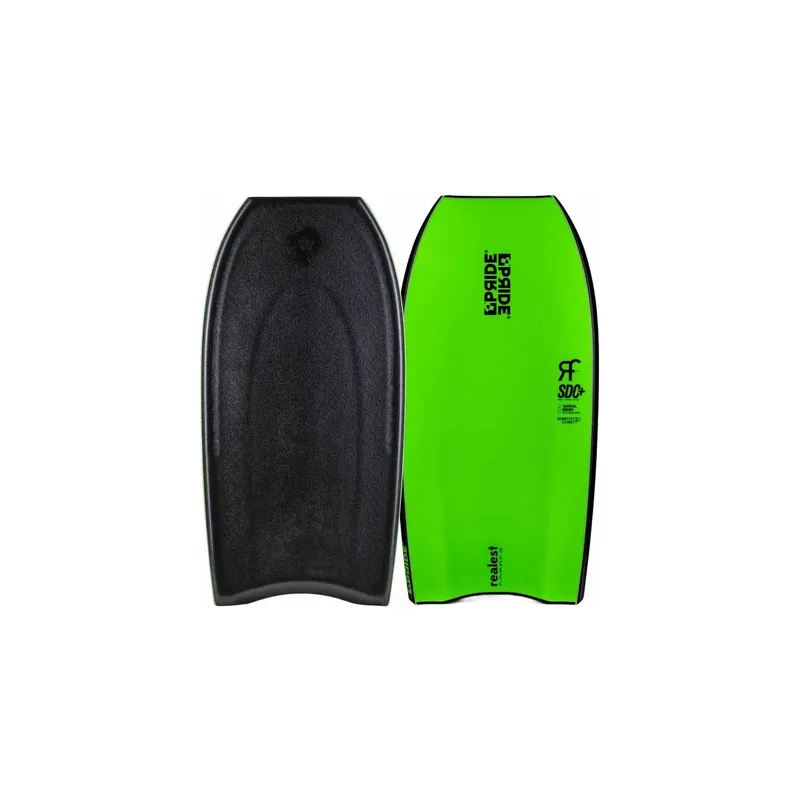 Bodyboard Pride Realest PP Radial Flex SDC+ Varial Black/Fluro Green Nur Für Kurze Zeit