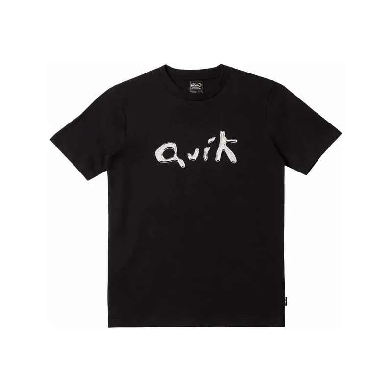 T-shirt quiksilver Liquid Mer Black Begrenztes Angebot