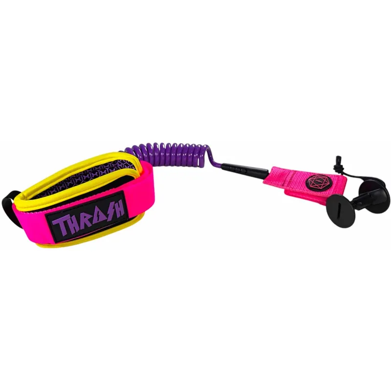 Leash für bodyboard Thrash-8mm Hive DK Serie Yellow/Pink/Purple Nur Heute