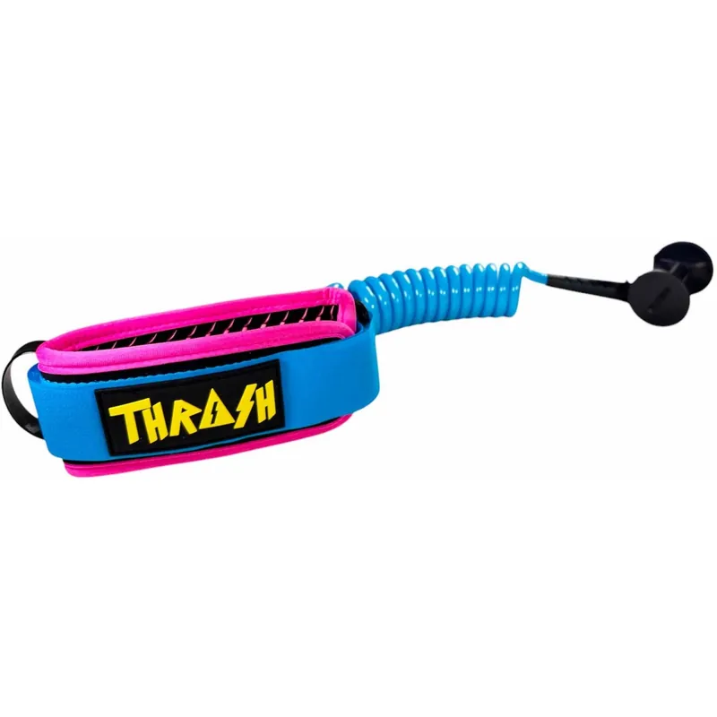 Leash für bodyboard Thrash-Bizeps V-Grip 8mm Blue/Pink Begrenztes Angebot