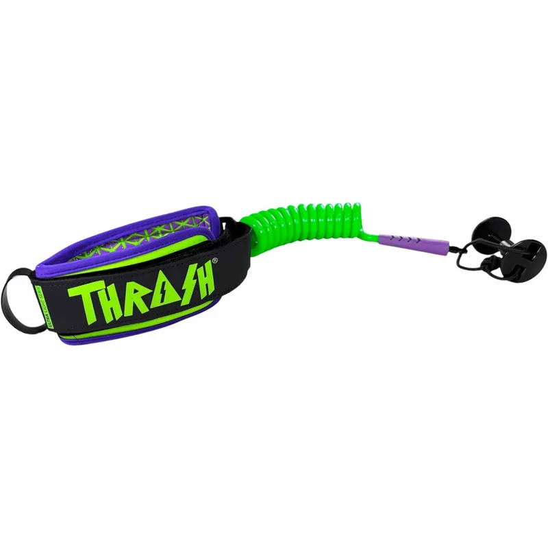 Leash für bodyboard Thrash 9mm Ultra Series Green/Purple Begrenztes Angebot