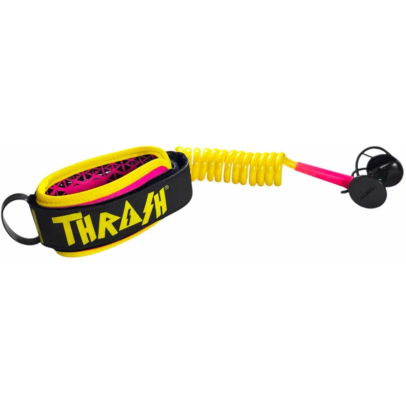 Leash für bodyboard Thrash 9mm Ultra Series Yellow/Pink Top-Angebot