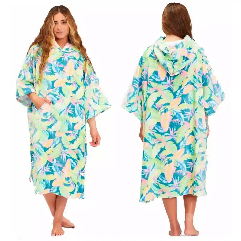 Neu Poncho Billabong Womens Marine Tropic
