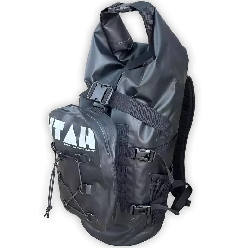 Zertifiziert wasserdichter Rucksack Utah Travel Black 24L